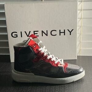Givenchy Men's Red and silver Sneakers